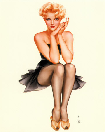 The very term 'pin-up' brings to mind the Vargas girls of magazine and 